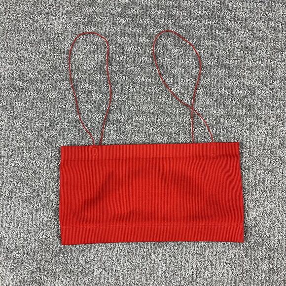 Urban Outfitters Crop Top Womens Medium Ribbed Stretchy Camisole Tank Strappy - Picture 1 of 7